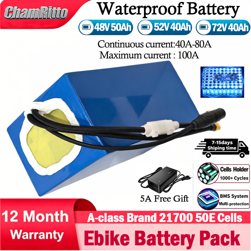 60V 30Ah 21700 Battery Pack - Batterie de scooter électrique 21700, 52V
