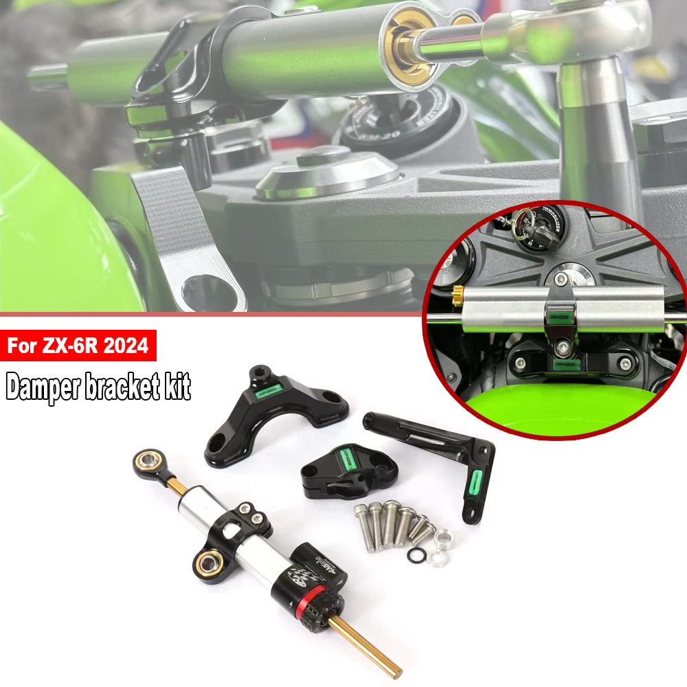 Pour Kawasaki Ninja ZX 6R ZX-6 - Steering Damper Stabilizer Kit Cnc avis et prix