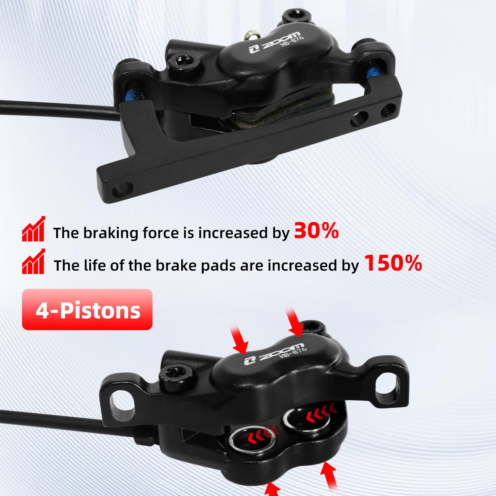 Kit de freins à disque hydraul - Zoom Hydraulic Brake 4 Piston E-Scooter avis et prix